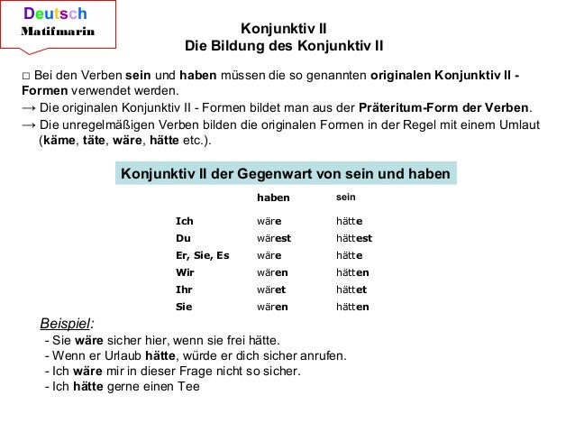 Konjunktiv 2 sagen lange maschinenbau b70k